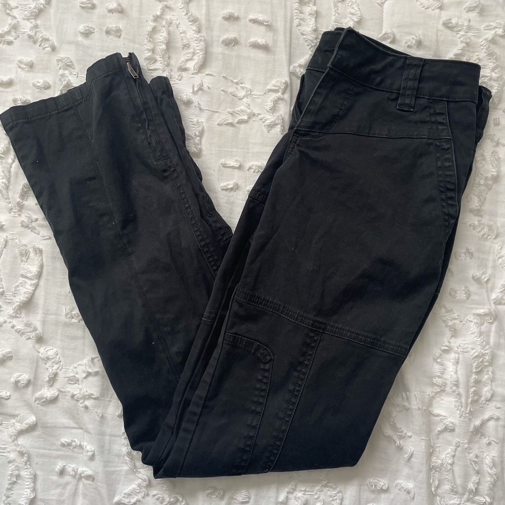 Halogen black low-rise jeans